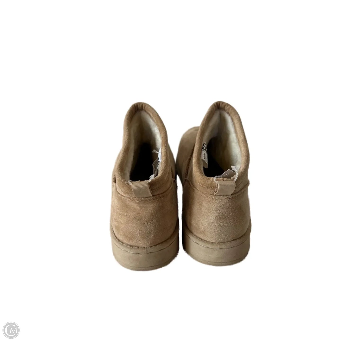 Boots Ankle Flats By So In Tan, Size: 9.5