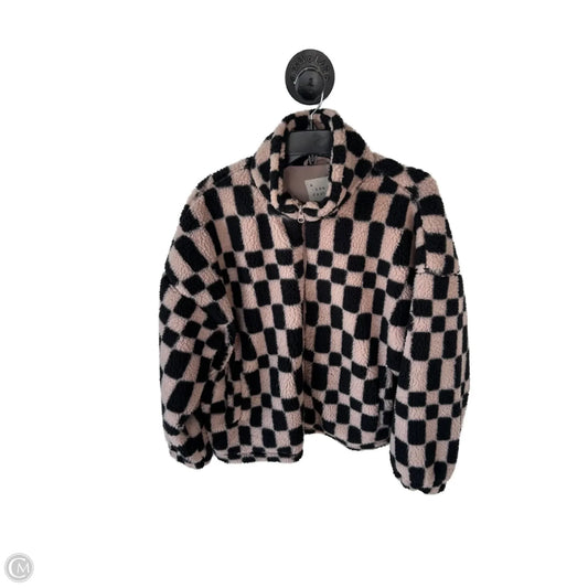 Jacket Faux Fur & Sherpa By A New Day In Black & Pink, Size: M