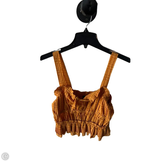 Top Sleeveless By Current Air In Orange, Size: M