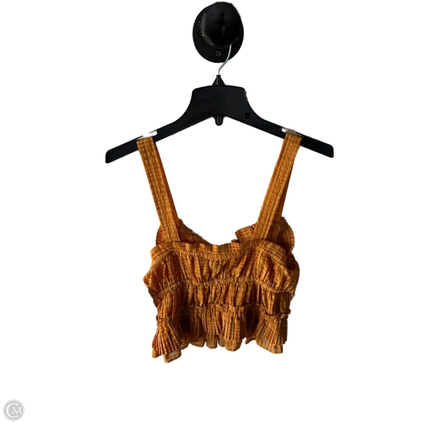 Top Sleeveless By Current Air In Orange, Size: M