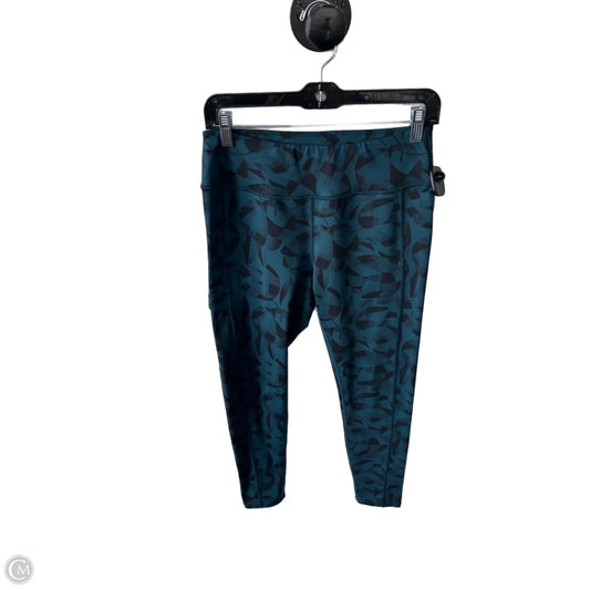 Athletic Leggings By Helly Hansen In Black & Blue, Size: 8