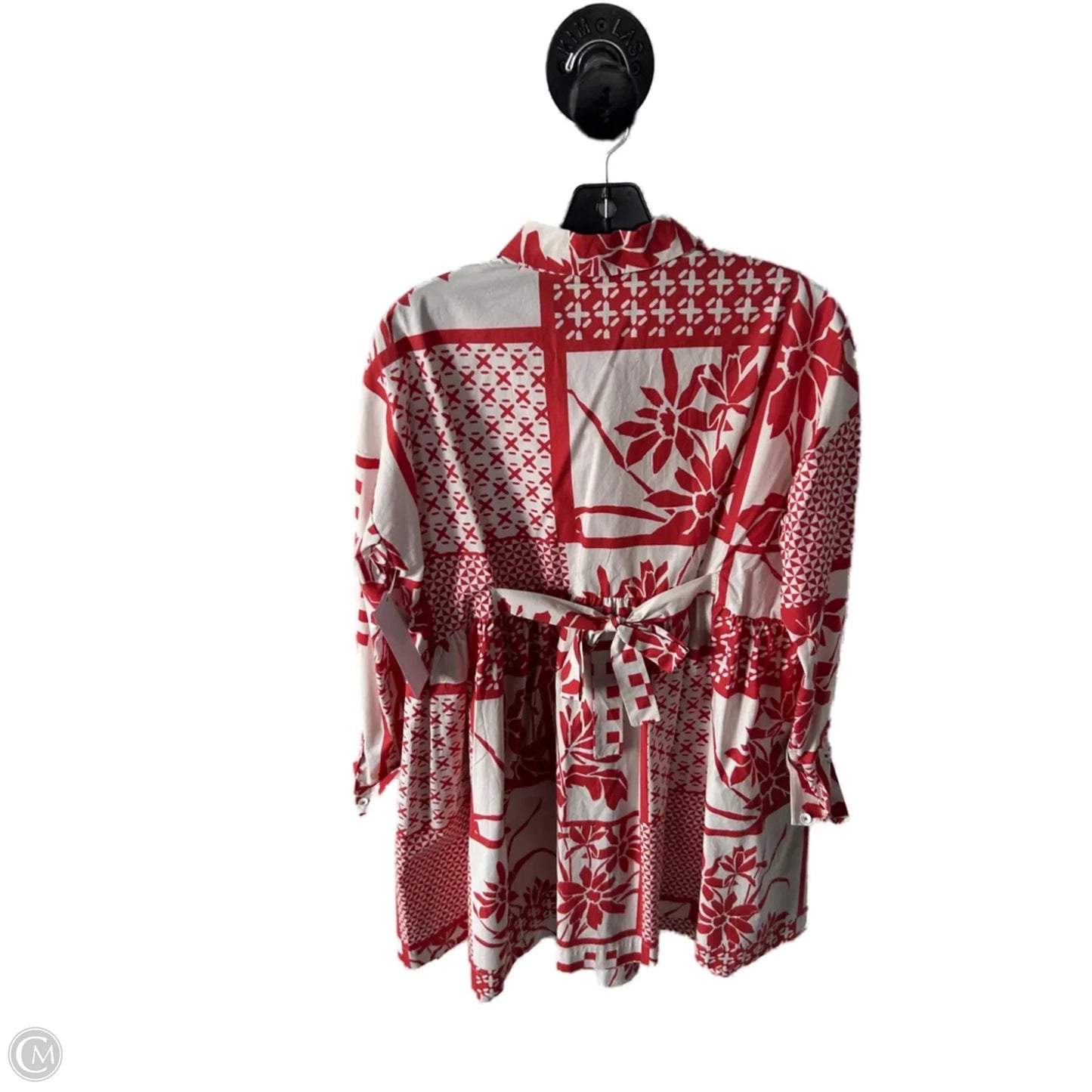Dress Casual Short By Maeve In Red & Tan, Size: S