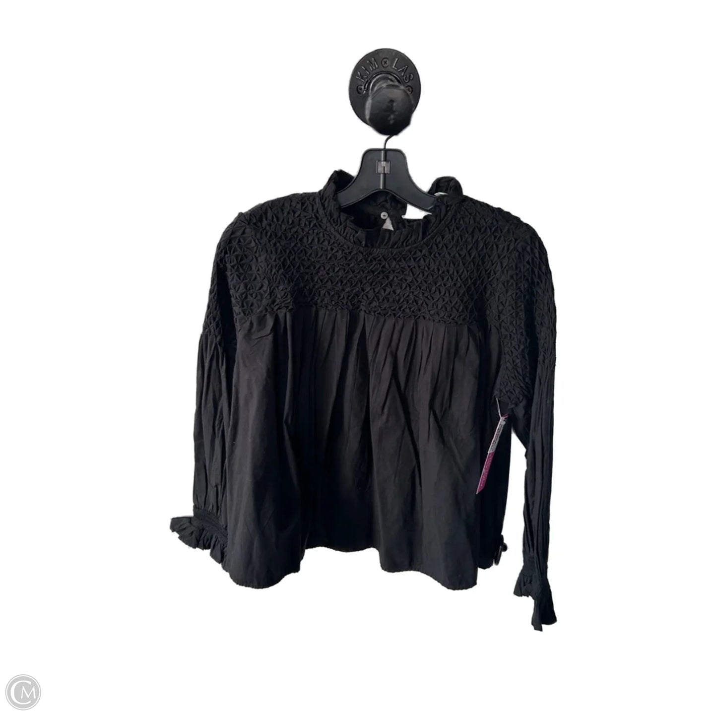 Top Long Sleeve By Maeve In Black, Size: S