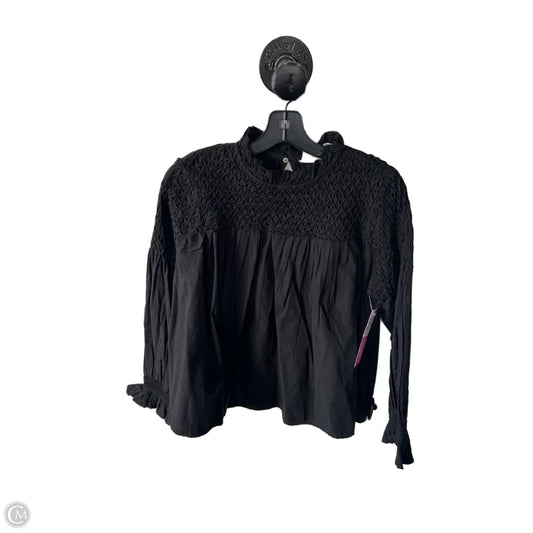 Top Long Sleeve By Maeve In Black, Size: S