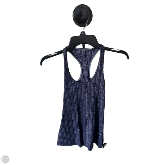 Athletic Tank Top By Lululemon In Black & Purple, Size: S