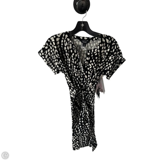 Dress Casual Short By Simply Vera In Black & Tan, Size: Xs