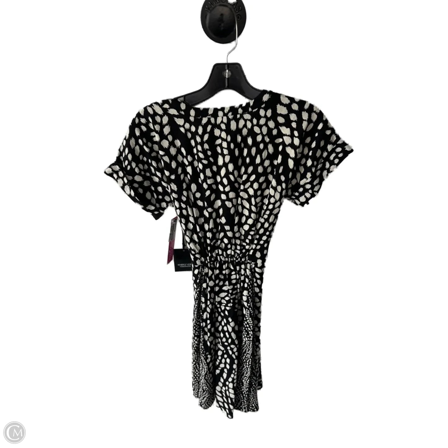 Dress Casual Short By Simply Vera In Black & Tan, Size: Xs