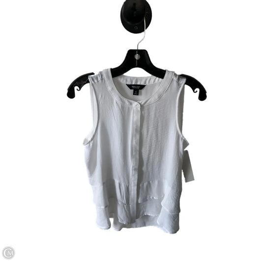 Top Sleeveless By Simply Vera In White, Size: Xs
