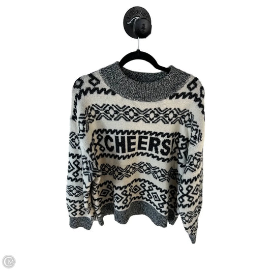 Sweater By A New Day In Black & Cream, Size: Xxl