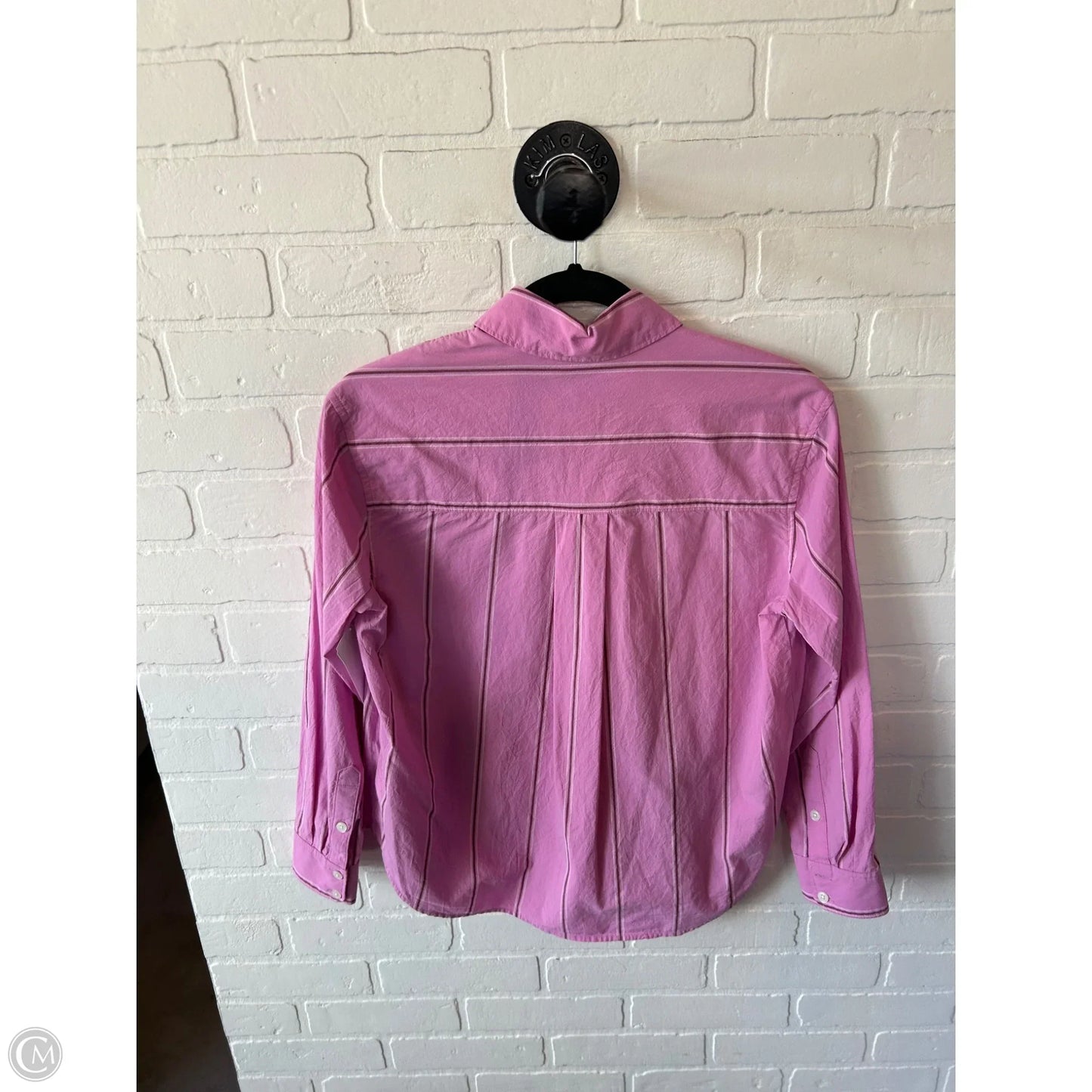 Top Long Sleeve By Madewell In Pink, Size: Xs