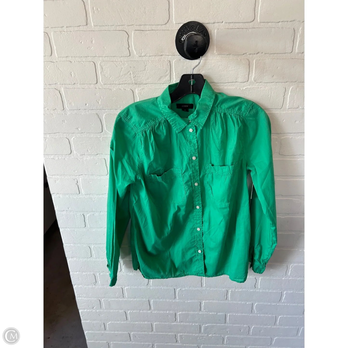 Top Long Sleeve By J. Crew In Green, Size: Xs