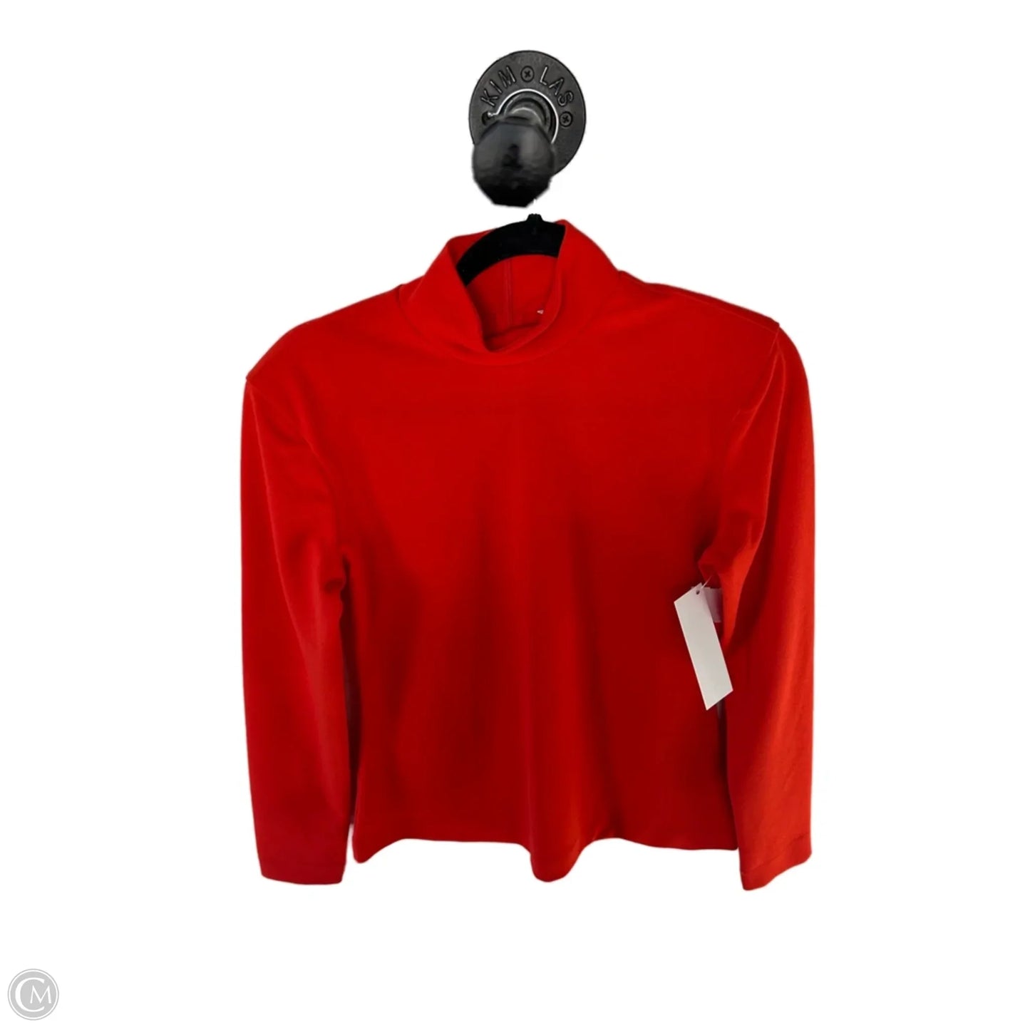 Top Long Sleeve By H&m In Orange, Size: M