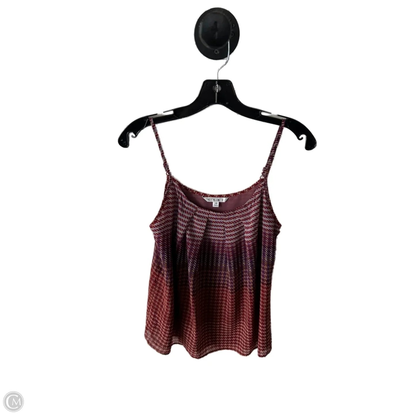 Top Sleeveless By Cabi In Purple & Red, Size: Xs