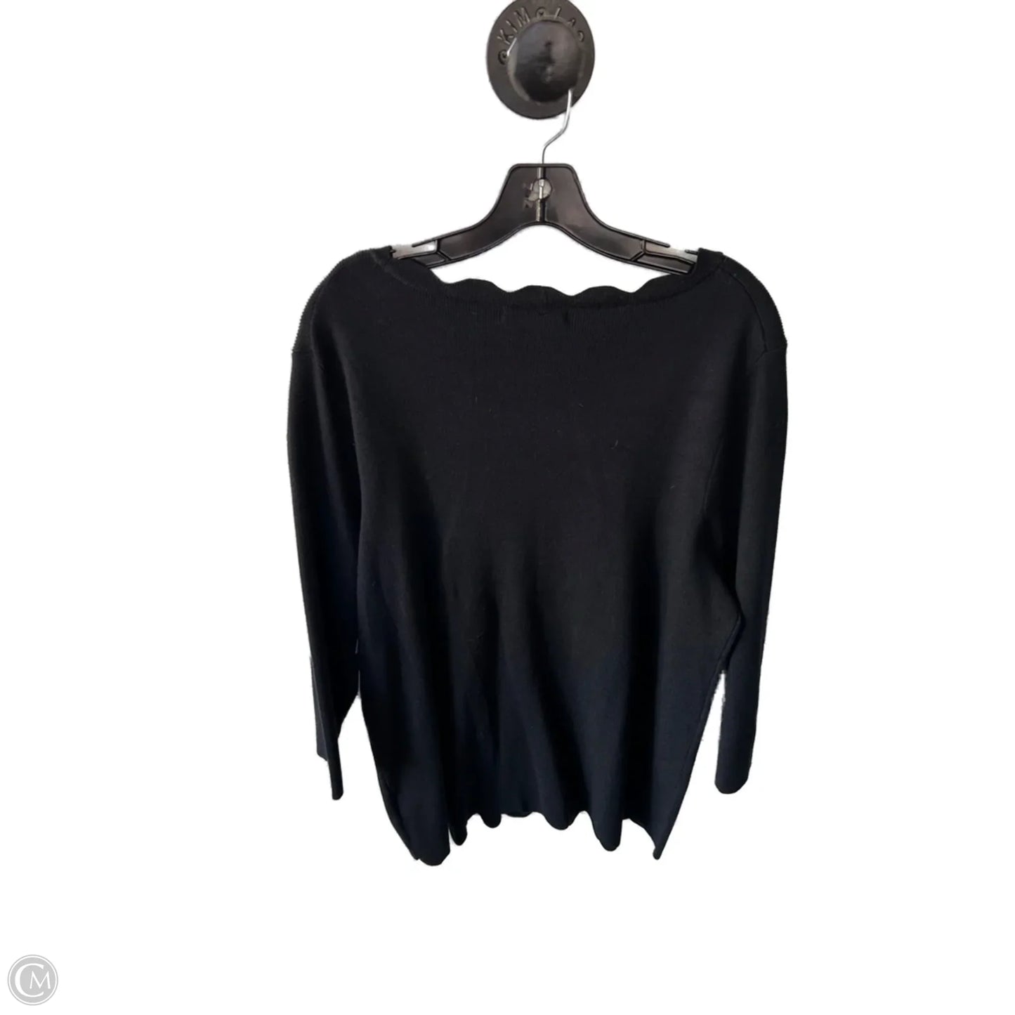 Sweater By Cable And Gauge In Black, Size: 1x