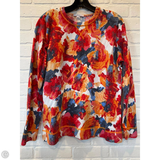 Sweater By Isaac Mizrahi Live Qvc In Red & White, Size: L