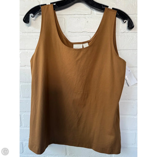 Top Sleeveless Basic By Chicos In Brown, Size: M