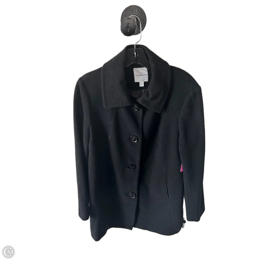 Coat Peacoat By Croft And Barrow In Black, Size: M