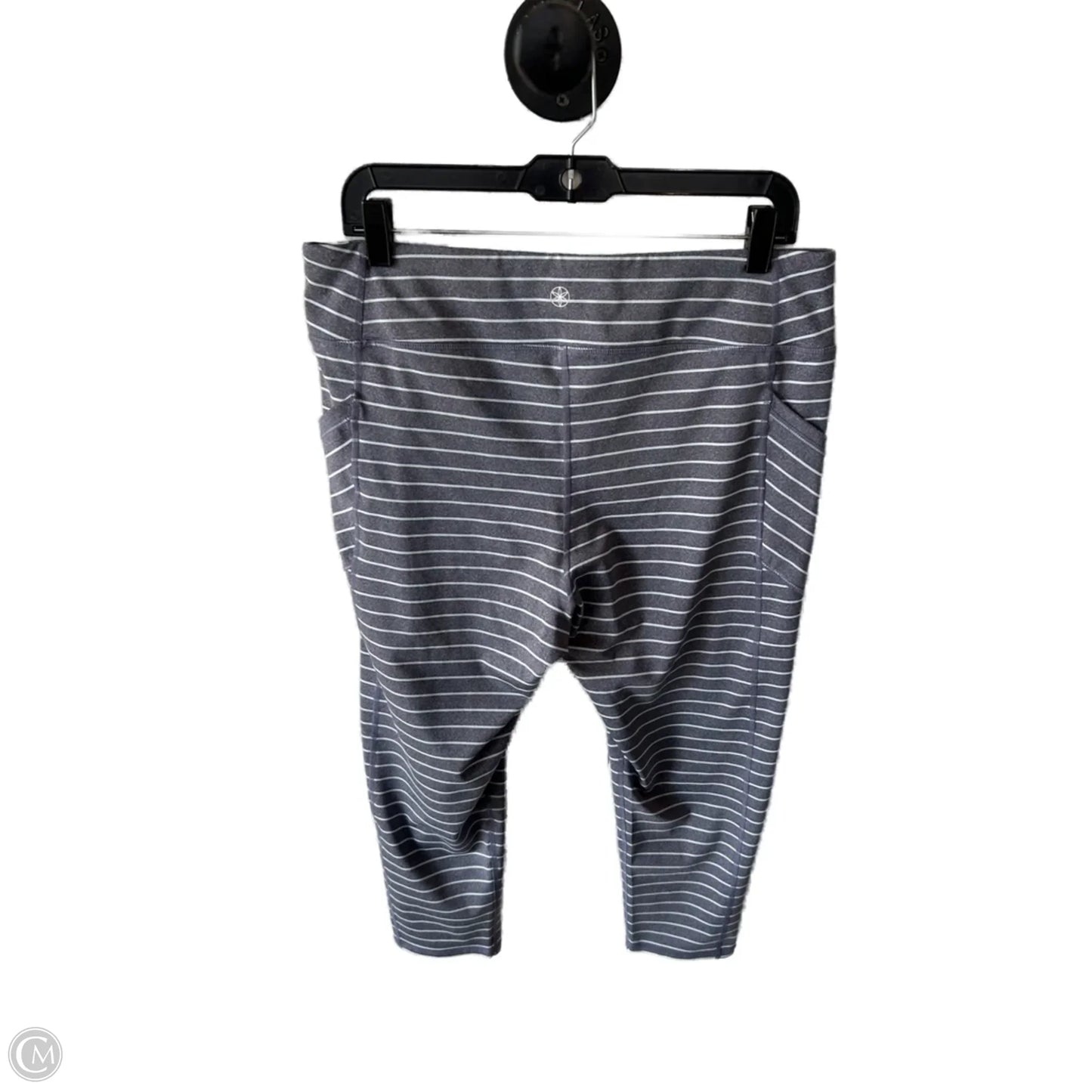 Athletic Leggings By Gaiam In Grey, Size: 16