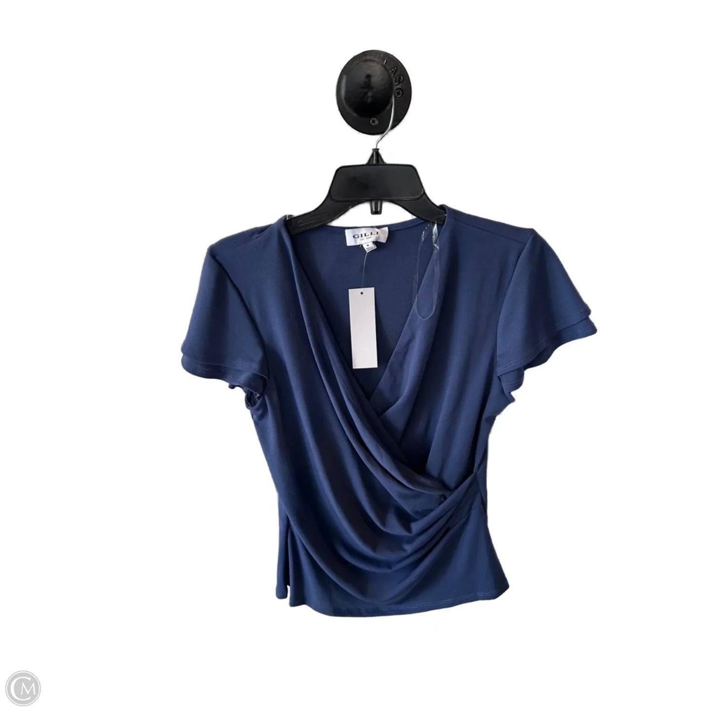 Top Short Sleeve By Gilli In Blue, Size: M
