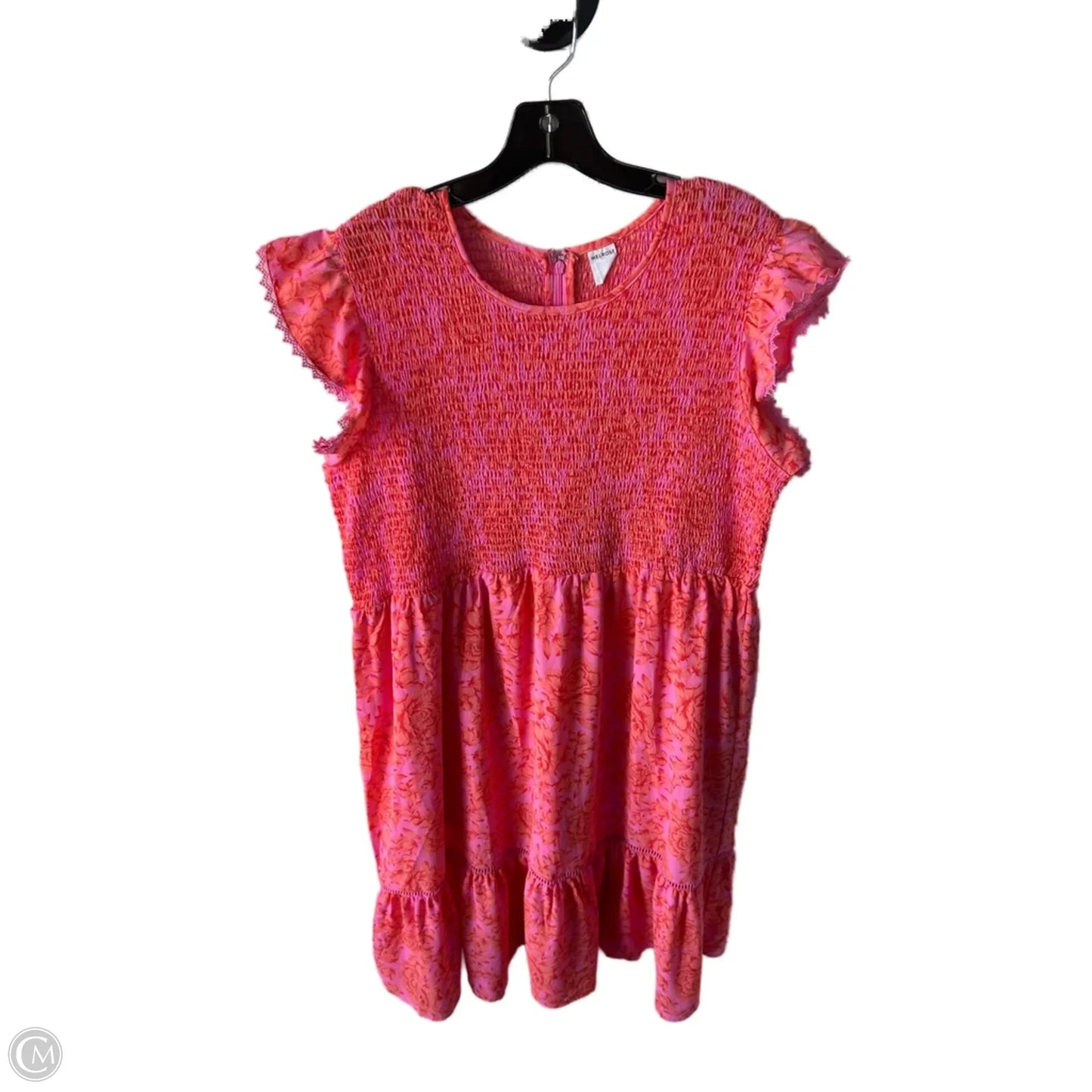 Dress Casual Midi By Melrose And Market In Orange & Pink, Size: 2x