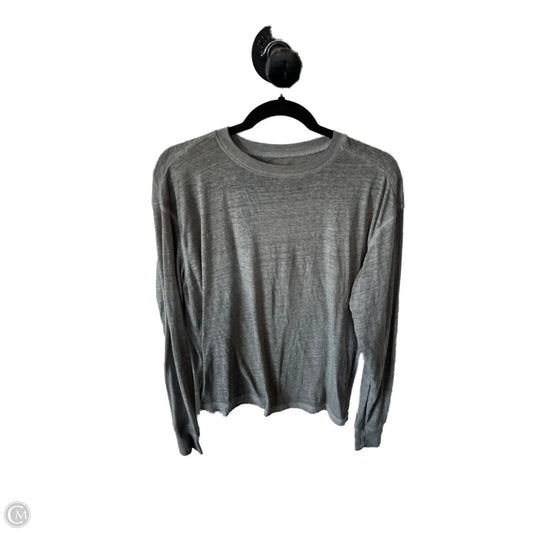 Athletic Top Long Sleeve Crewneck By Free People In Grey, Size: Xs