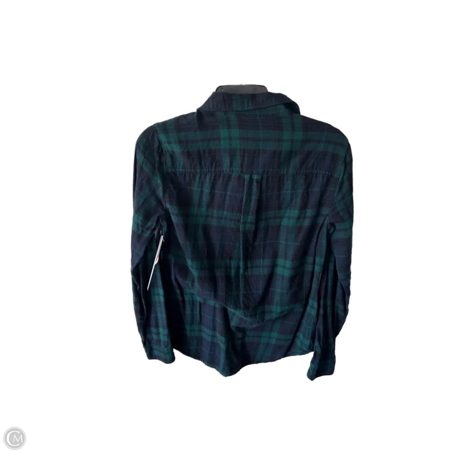 Top Long Sleeve By Old Navy In Blue & Green, Size: S