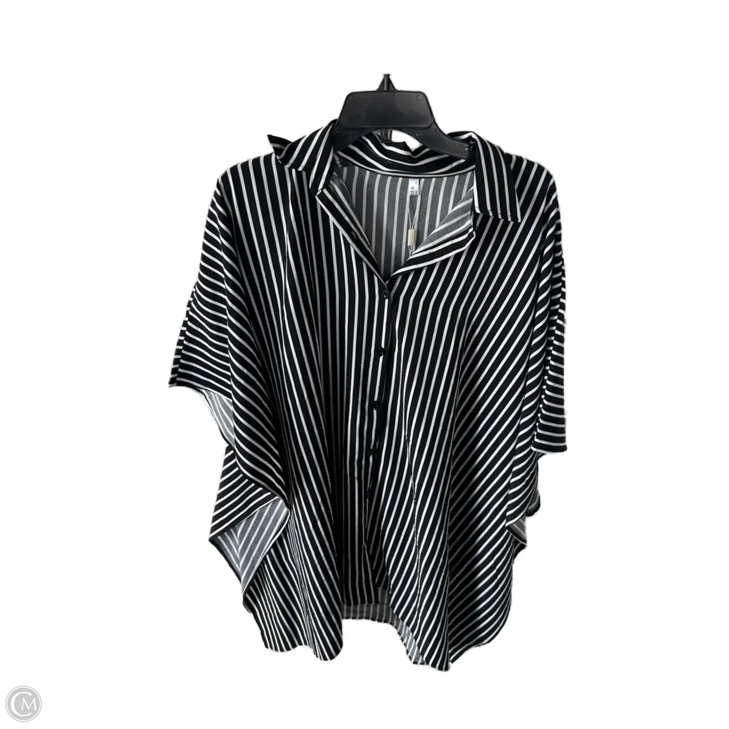 Nightgown By Clothes Mentor In Black & White, Size: Xl