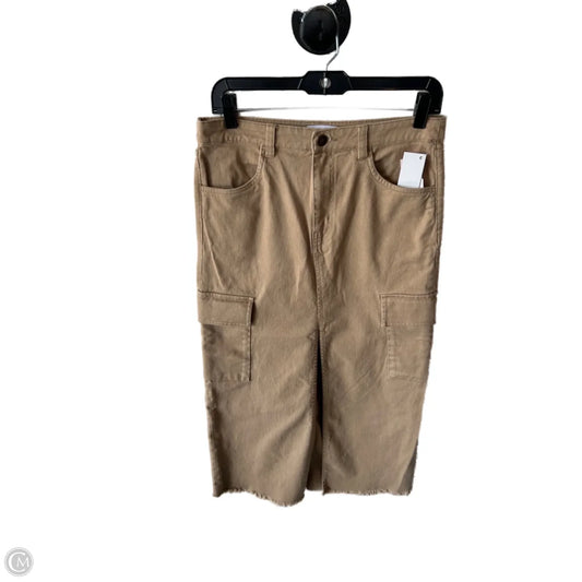 Skirt Midi By Steve Madden In Tan, Size: 4