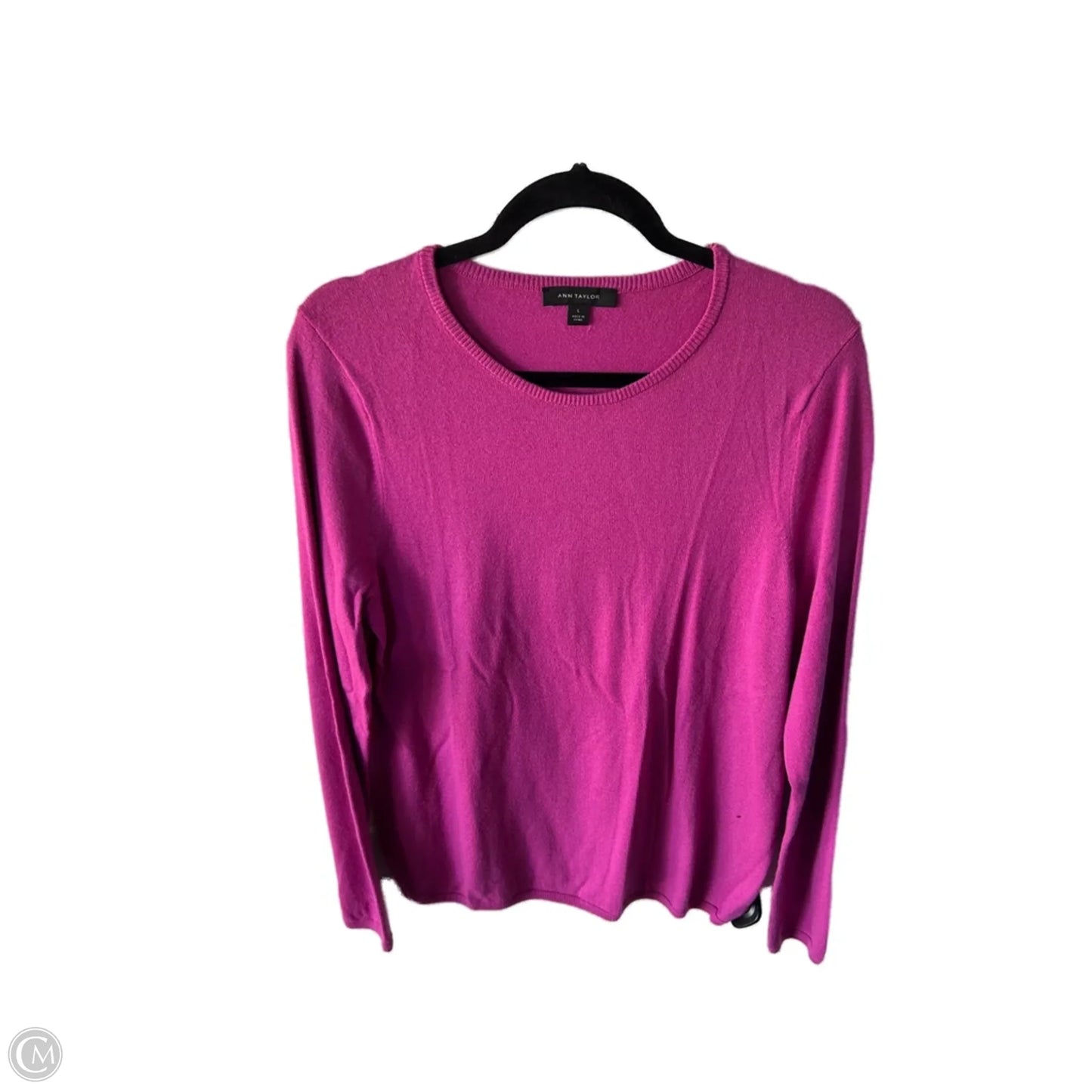 Sweater By Ann Taylor In Pink, Size: L