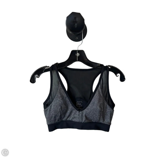 Athletic Bra By Clothes Mentor In Black & Silver, Size: S