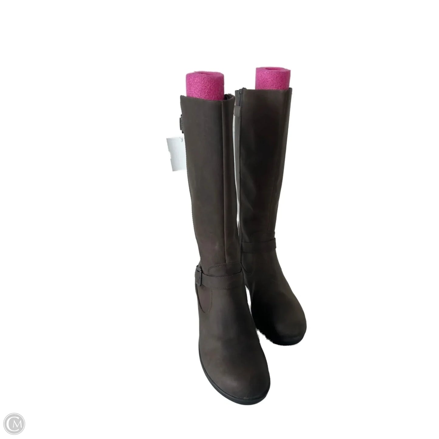 Boots Over-the-knee Heels By Keen In Brown, Size: 11