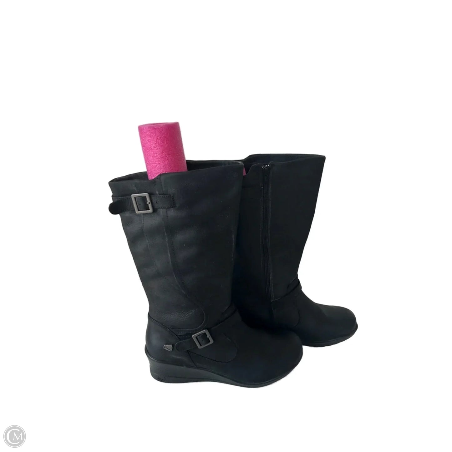 Boots Mid-calf Heels By Keen In Black, Size: 11