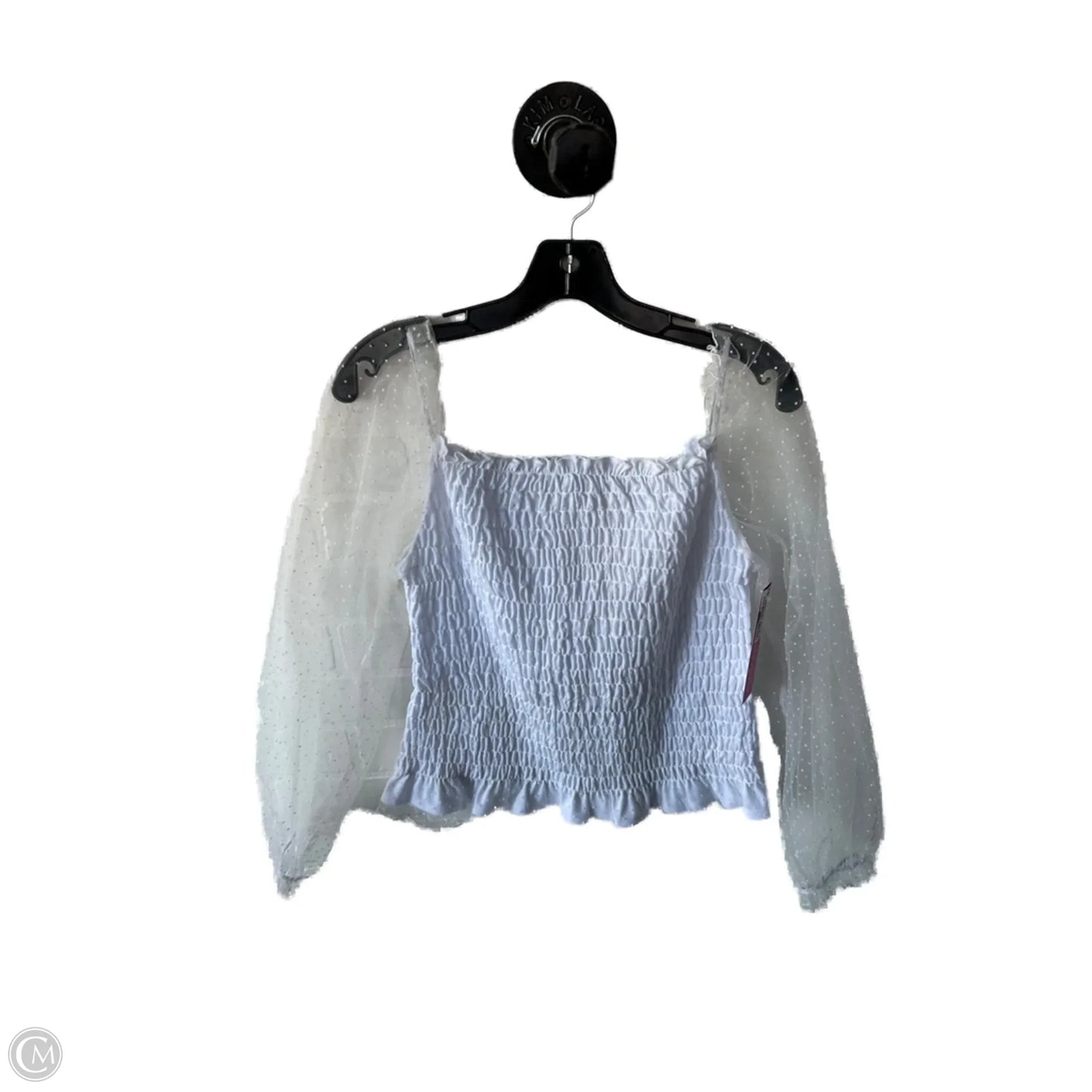Top Long Sleeve By New York And Co In White, Size: L