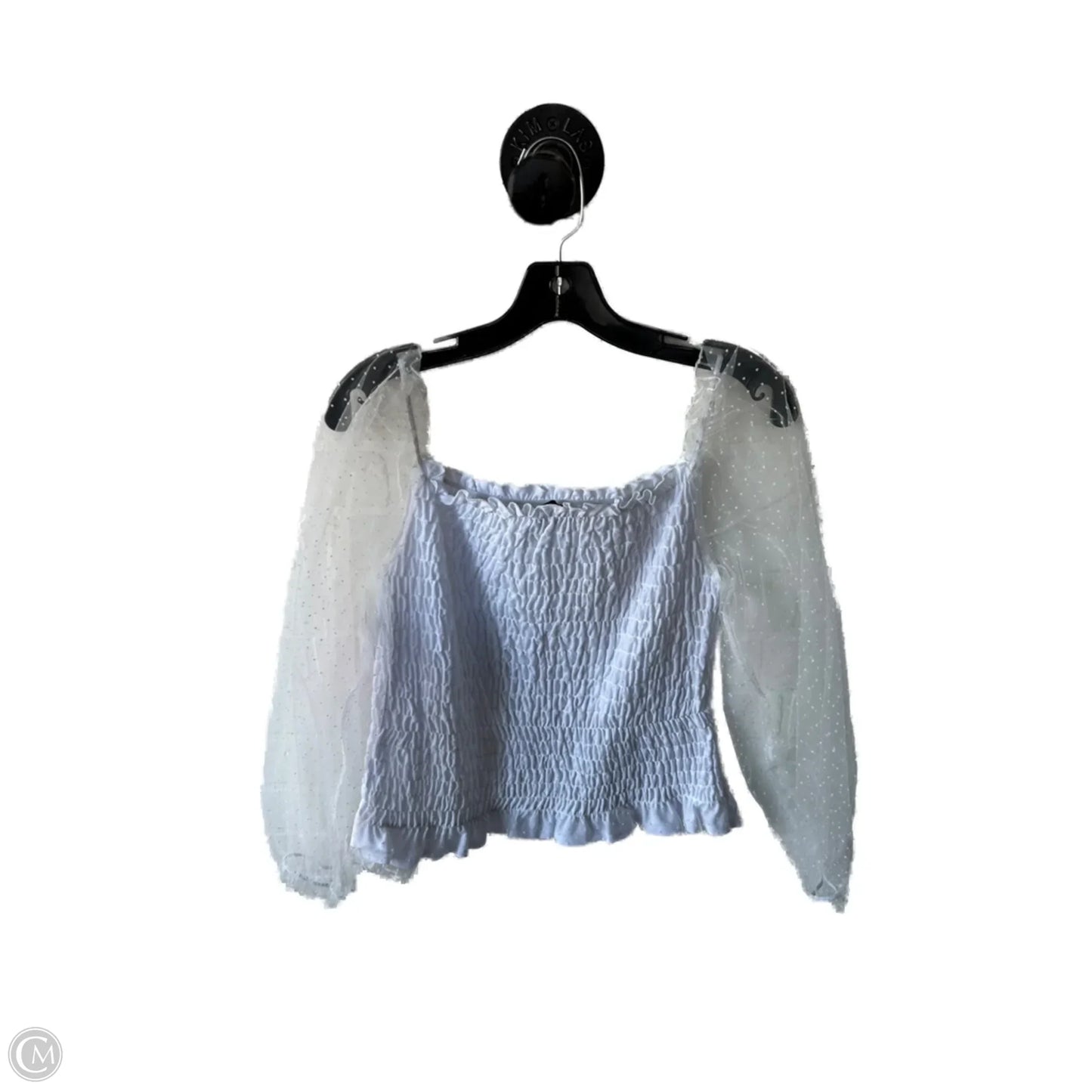 Top Long Sleeve By New York And Co In White, Size: L