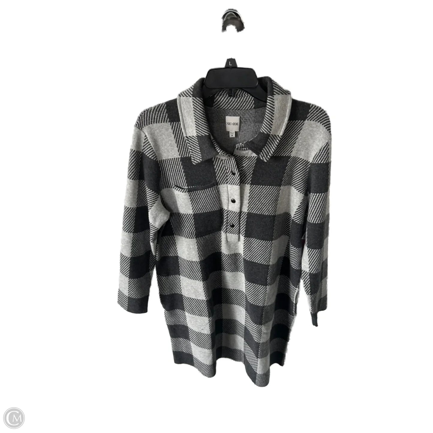 Dress Sweater By Nic + Zoe In Grey, Size: M