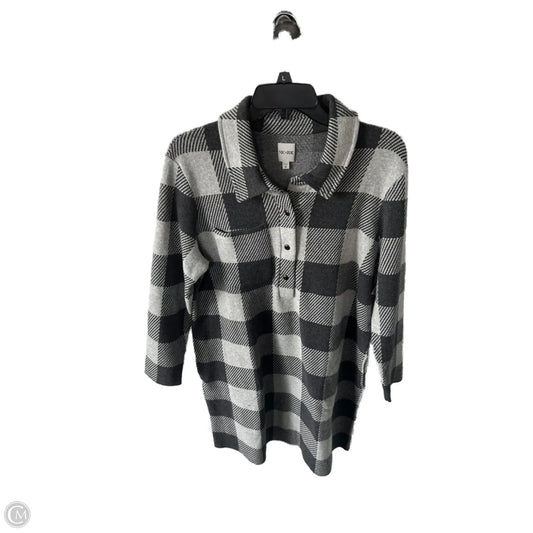 Dress Sweater By Nic + Zoe In Grey, Size: M
