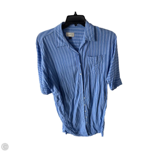 Dress Casual Midi By Universal Thread In Blue & White, Size: S