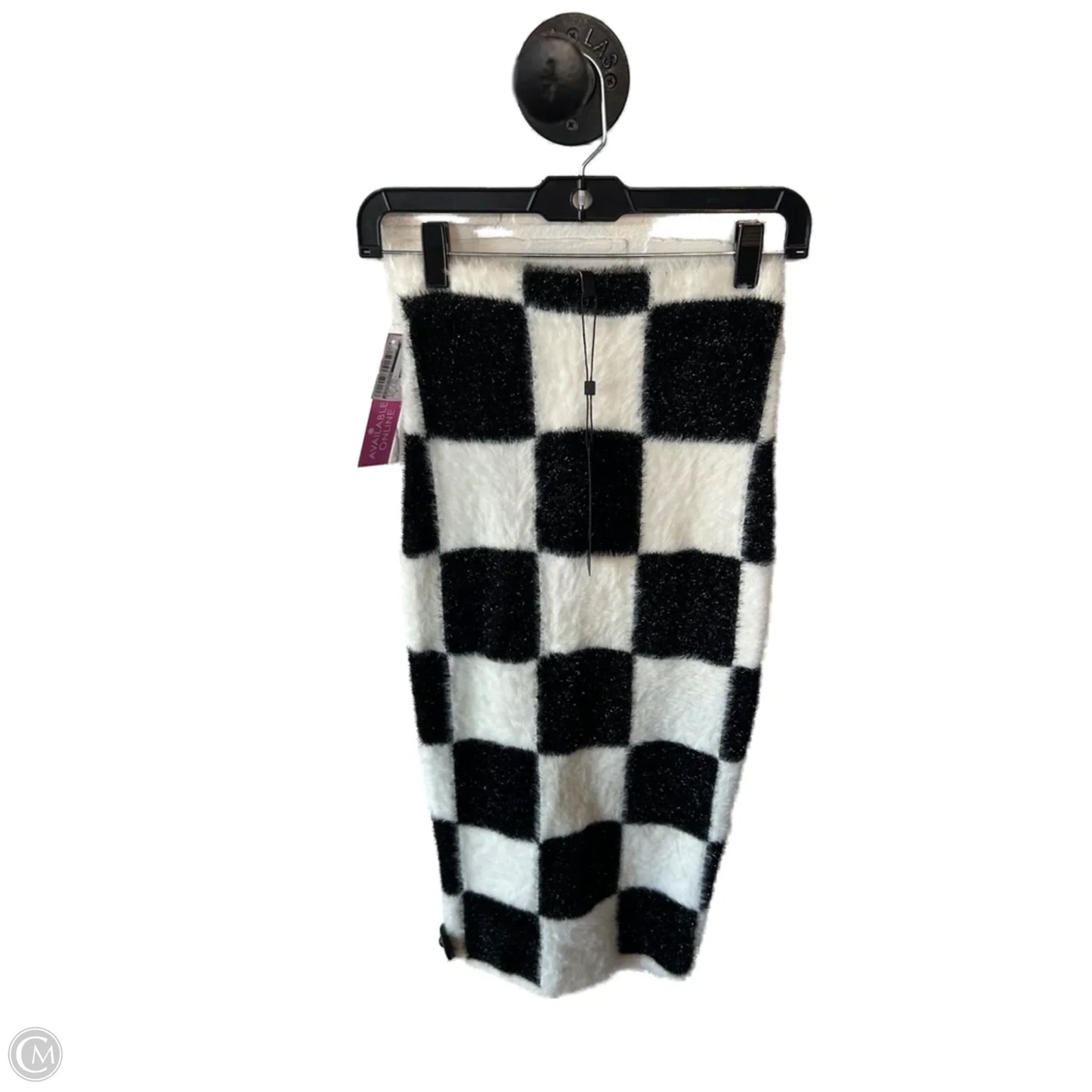 Skirt Midi By Bcbgmaxazria In Black & White, Size: 0