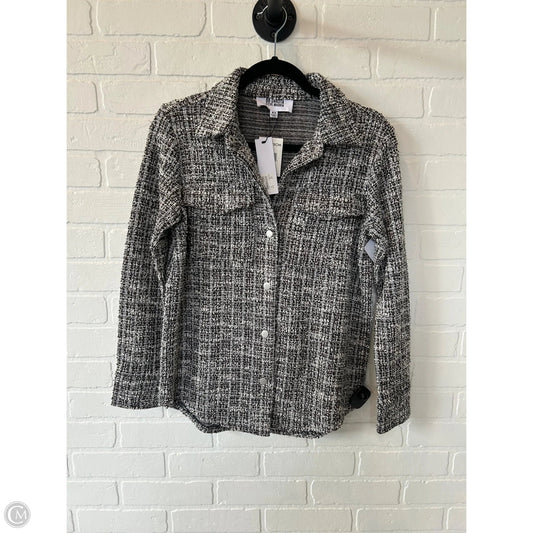 Jacket Shirt By Bb Dakota In Black & Brown, Size: Xs