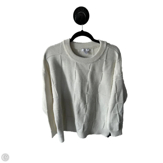 Sweater By Topshop In White, Size: M