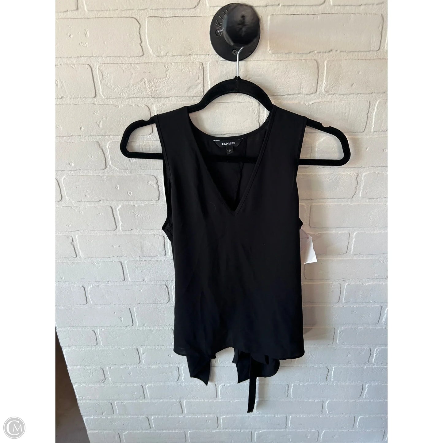 Top Sleeveless By Express In Black, Size: Xs