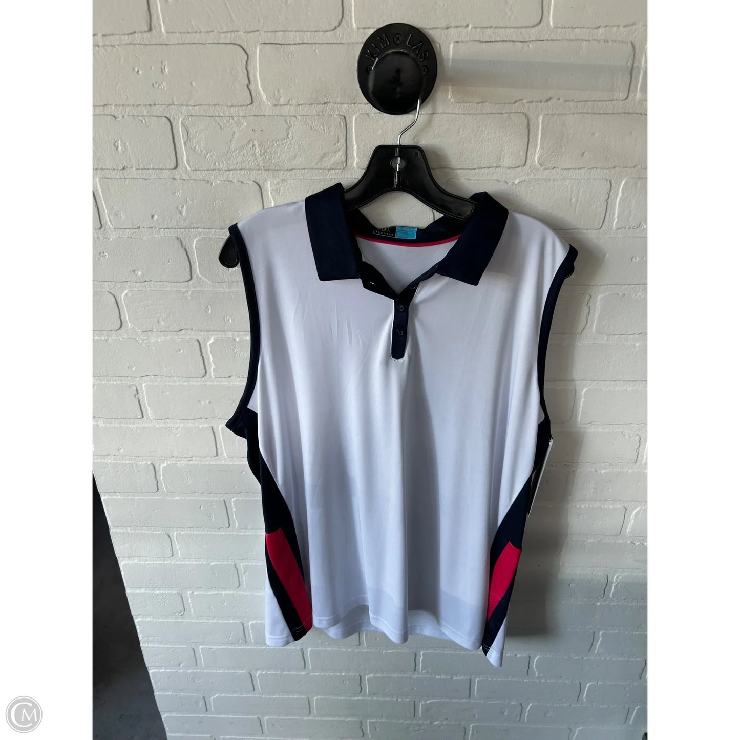 Athletic Tank Top By Pga Tour In Blue & White, Size: Xxl