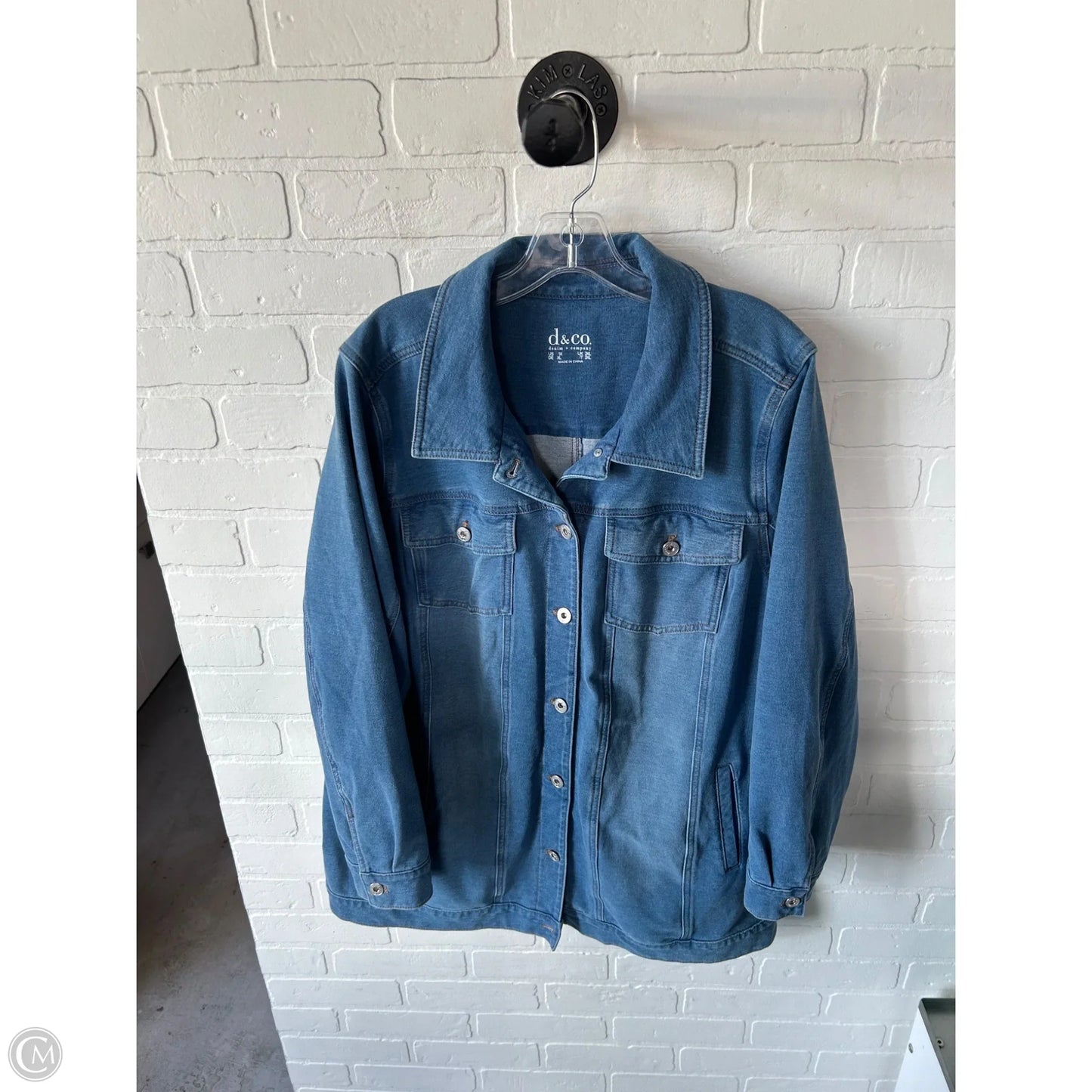 Jacket Denim By D&co. In Blue Denim, Size: 1x