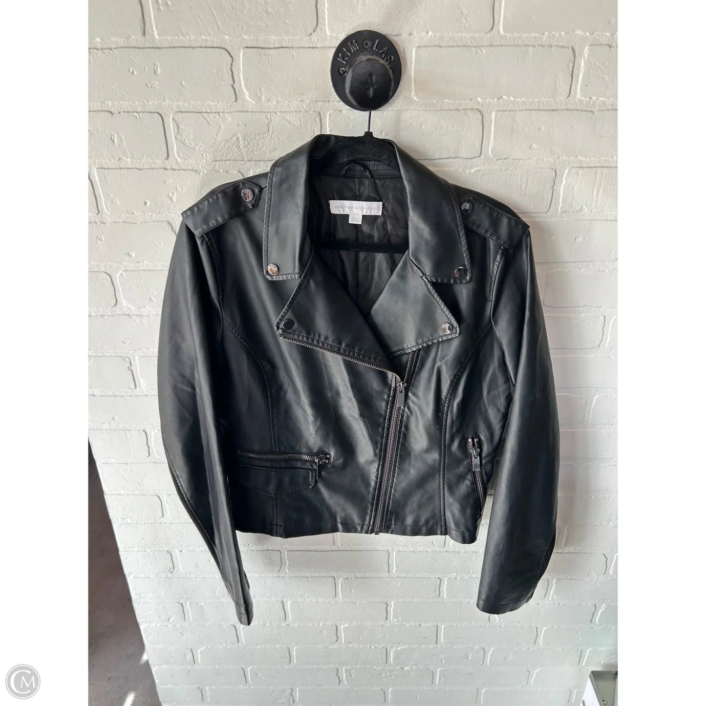 Jacket Moto By New York And Co In Black, Size: L