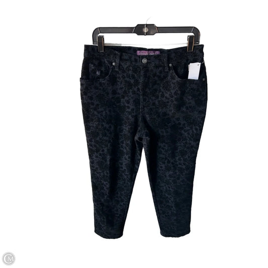 Pants Other By Gloria Vanderbilt In Black & Blue, Size: 12