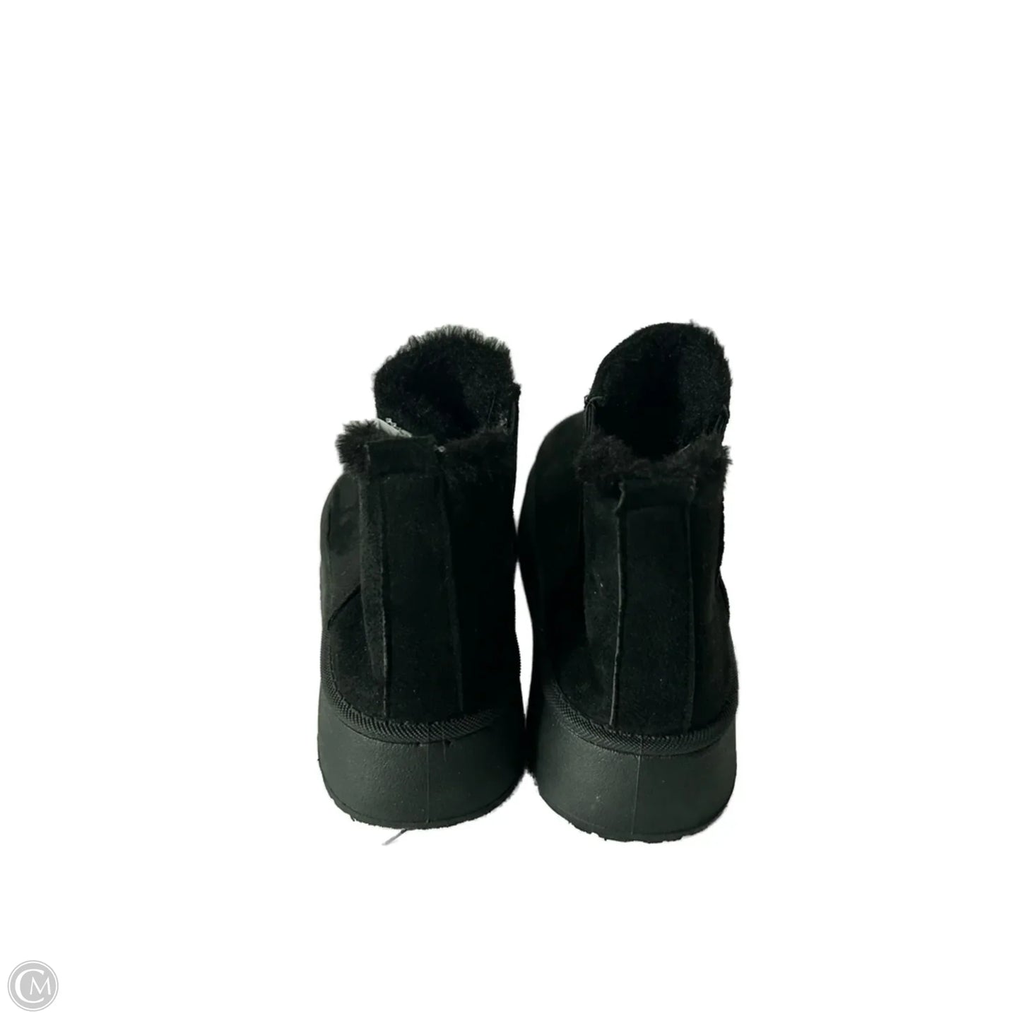 Boots Ankle Flats By Clothes Mentor In Black, Size: 10.5