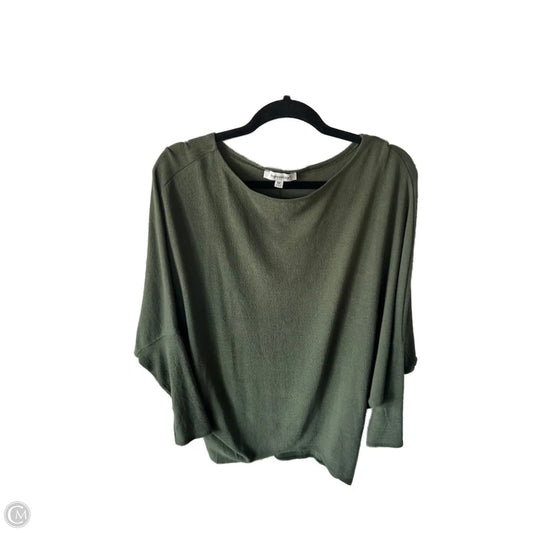 Top Long Sleeve Basic By Francesca's In Green, Size: M