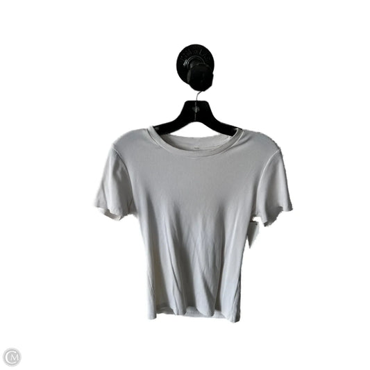 Top Short Sleeve Basic By Clothes Mentor In White, Size: L