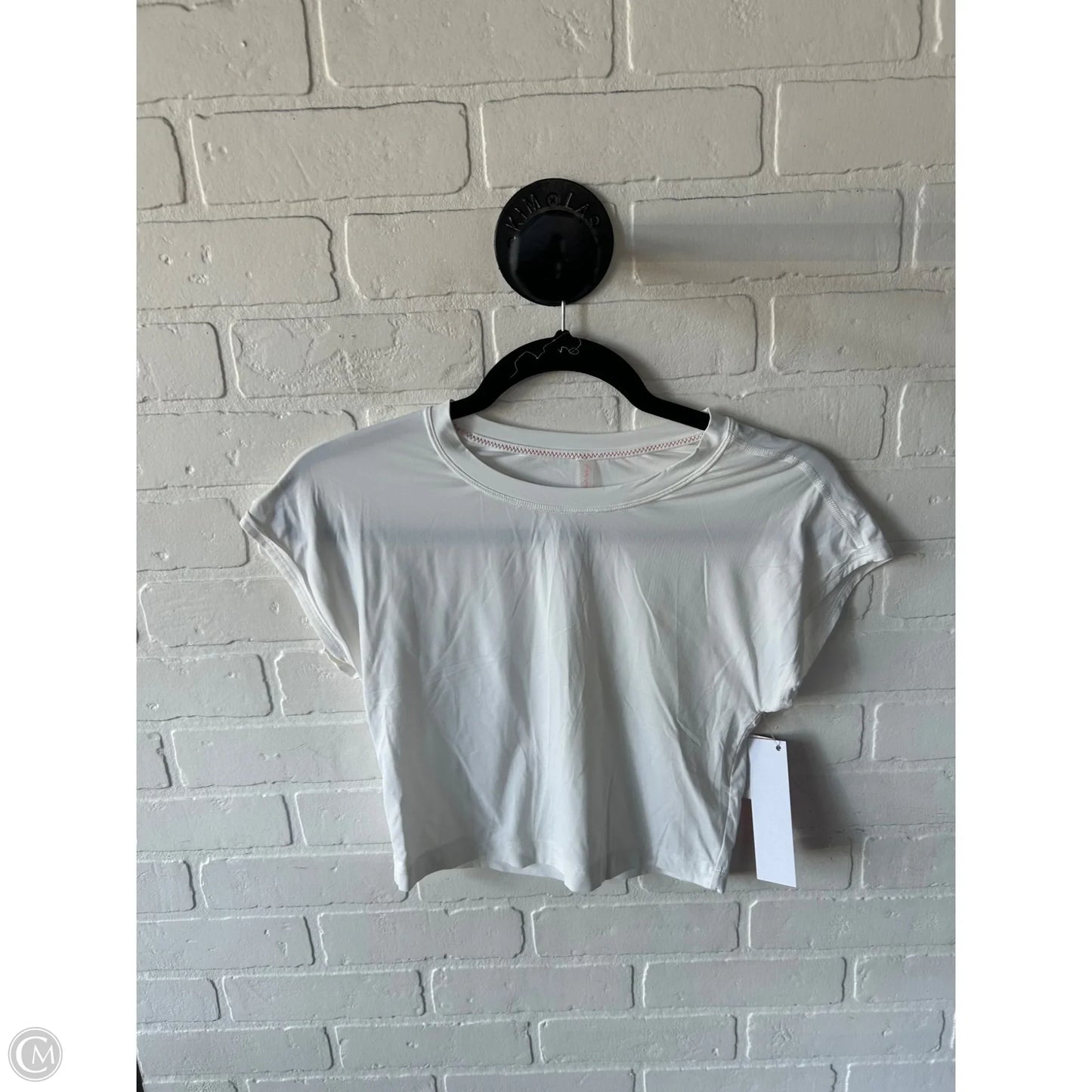 Athletic Top Short Sleeve By Free People In White, Size: L