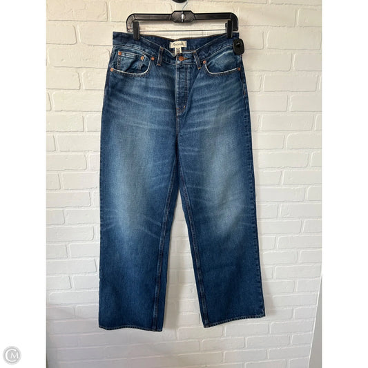 Jeans Wide Leg By Madewell In Blue Denim, Size: 6